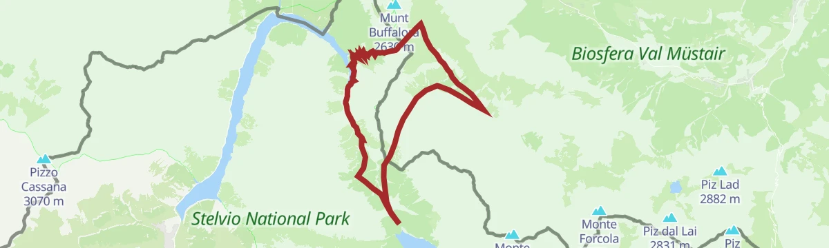 Route map: MTB route: Cancano - Acqua del Gallo - Val Mora